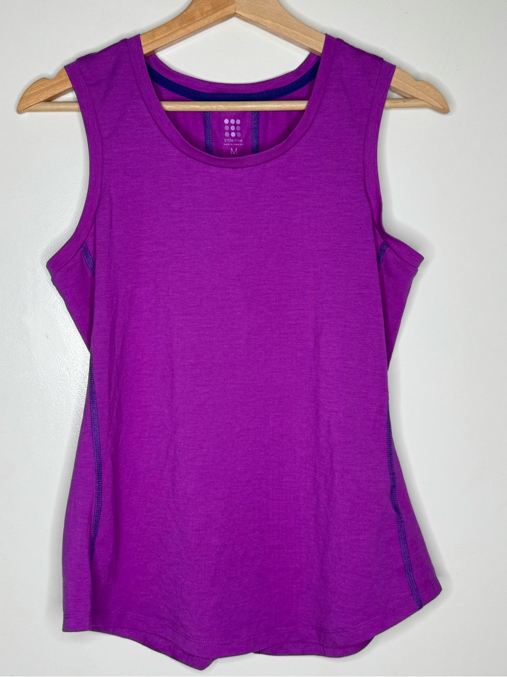 Title Nine Women's Purple Sleeveless Athletic Tank Size M